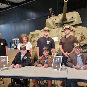 The veterans during the signing session