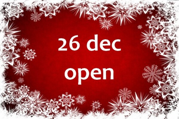Open on December 26th